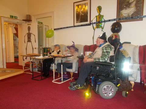 residents and friends taking to the floor to entertain